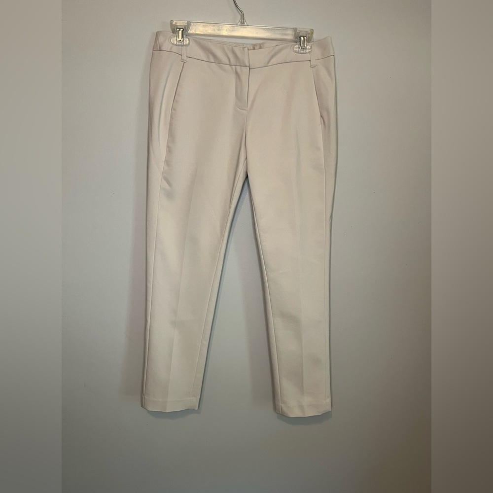 Amanda + Chelsea Nude Cropped Dress Pants